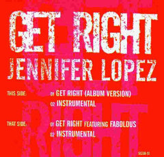 Jennifer Lopez : Get Right (12", Promo)
