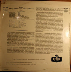 Bach* , Karl Münchinger Conducting The Stuttgart Chamber Orchestra* : Brandenburg Concertos Nos. 1, 3 & 6 (LP, Album, Mono)