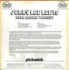 Jerry Lee Lewis : Good Rockin' Tonight (LP, Comp)