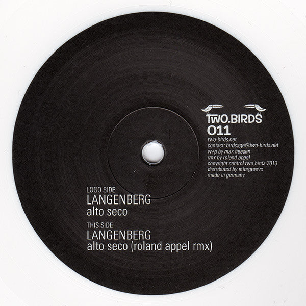 Langenberg : Alto Seco (10", Whi)
