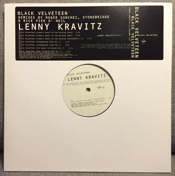 Lenny Kravitz : Black Velveteen (2x12", Promo)