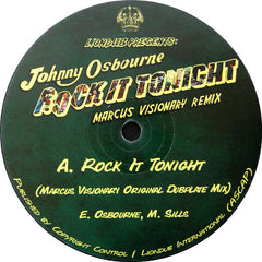 Johnny Osbourne : Rock It Tonight - Marcus Visionary Remix (12", Maxi)