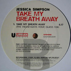 Jessica Simpson : Take My Breath Away (12", Promo)
