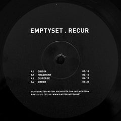 Emptyset : Recur (LP, Album)