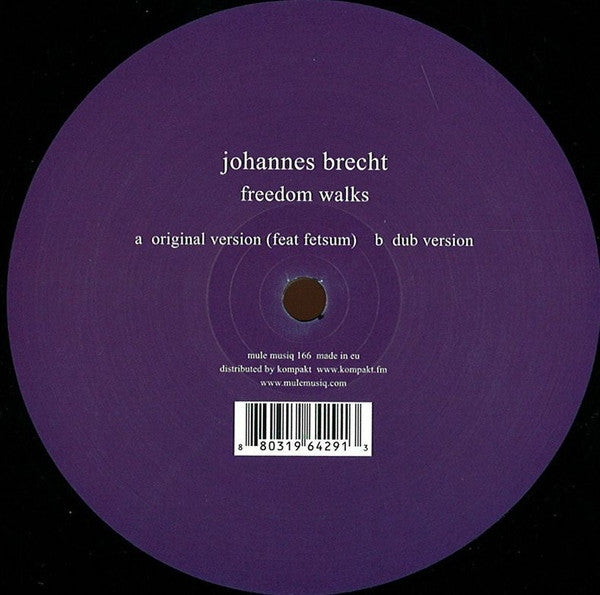 Johannes Brecht : Freedom Walks (12")