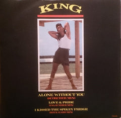King : Alone Without You (Scorcher Mix) (12", Wit)