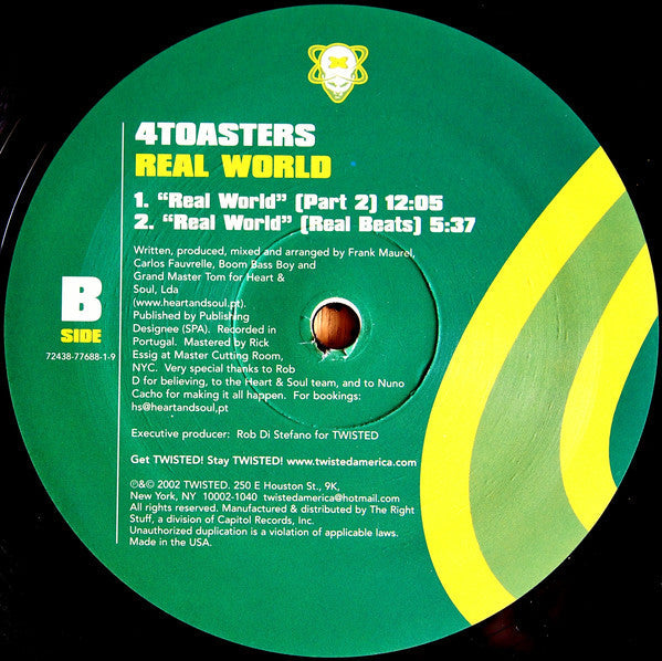 4 Toasters : Real World (12")