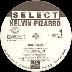 Kelvin Pizarro : Loneliness (12", Promo)