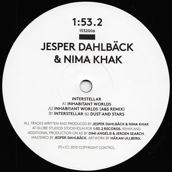 Jesper Dahlbäck & Nima Khak : Interstellar (12")