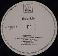 Sparkle (2) : Told You So (LP, Album)