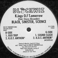 K.ings O.f T.omorrow* Feat. Stacey Alexander : Black, Sinister, Science (12")