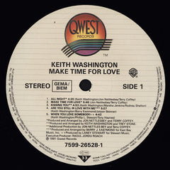 Keith Washington : Make Time For Love (LP, Album)