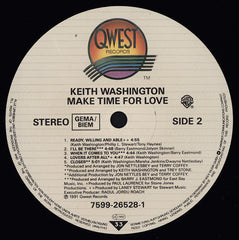 Keith Washington : Make Time For Love (LP, Album)
