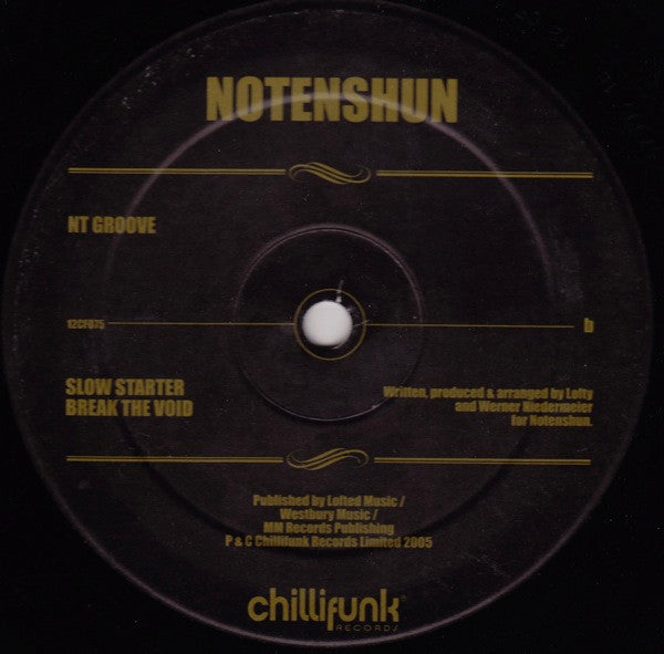 No Tenshun : NT Groove (12")