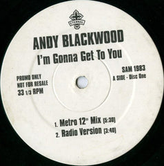 Andy Blackwood : I'm Gonna Get To You (2x12", Promo)
