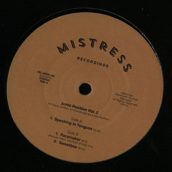 Juxta Position : Juxta Position Vol. 2 (12")