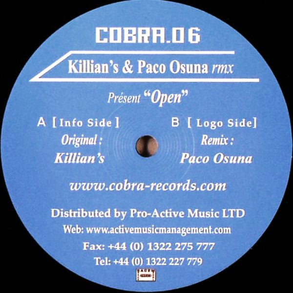 Killian's : Open (12")