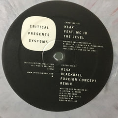 Klax (5) : Critical Presents: Systems 003 (12", Gre)