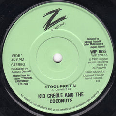 Kid Creole And The Coconuts : Stool Pigeon (7", Sol)