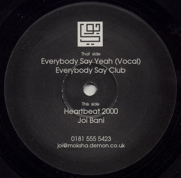 Joi : Everybody Say Yeah (12")