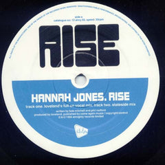 Hannah Jones : Rise (12", Blu)