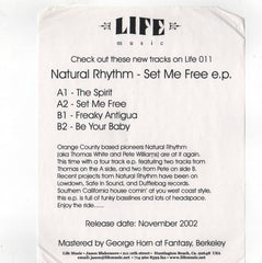 Natural Rhythm : Set Me Free EP (12", EP, TP)