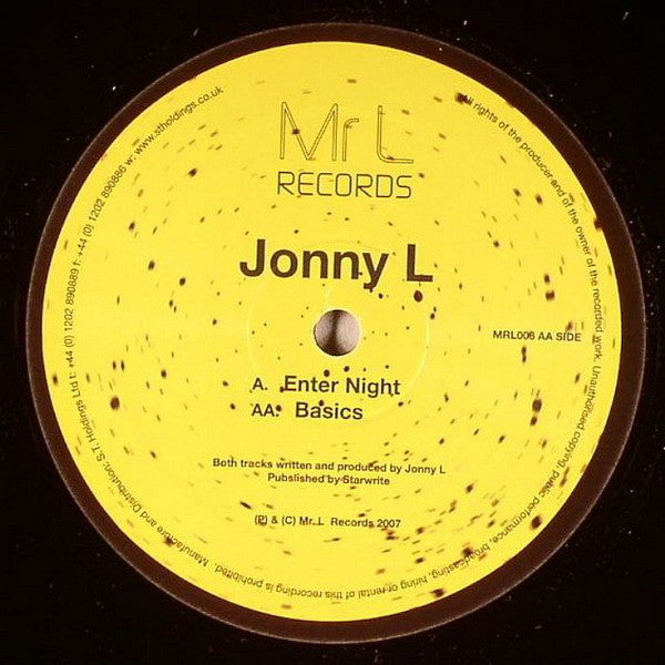 Jonny L : Enter Night / Basics (12")