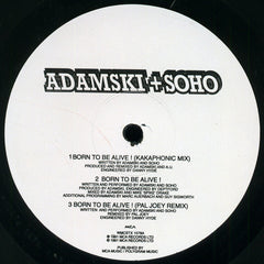 Adamski + Soho (2) / Adamski + Jimi Polo : Born To Be Alive! (12", Promo)
