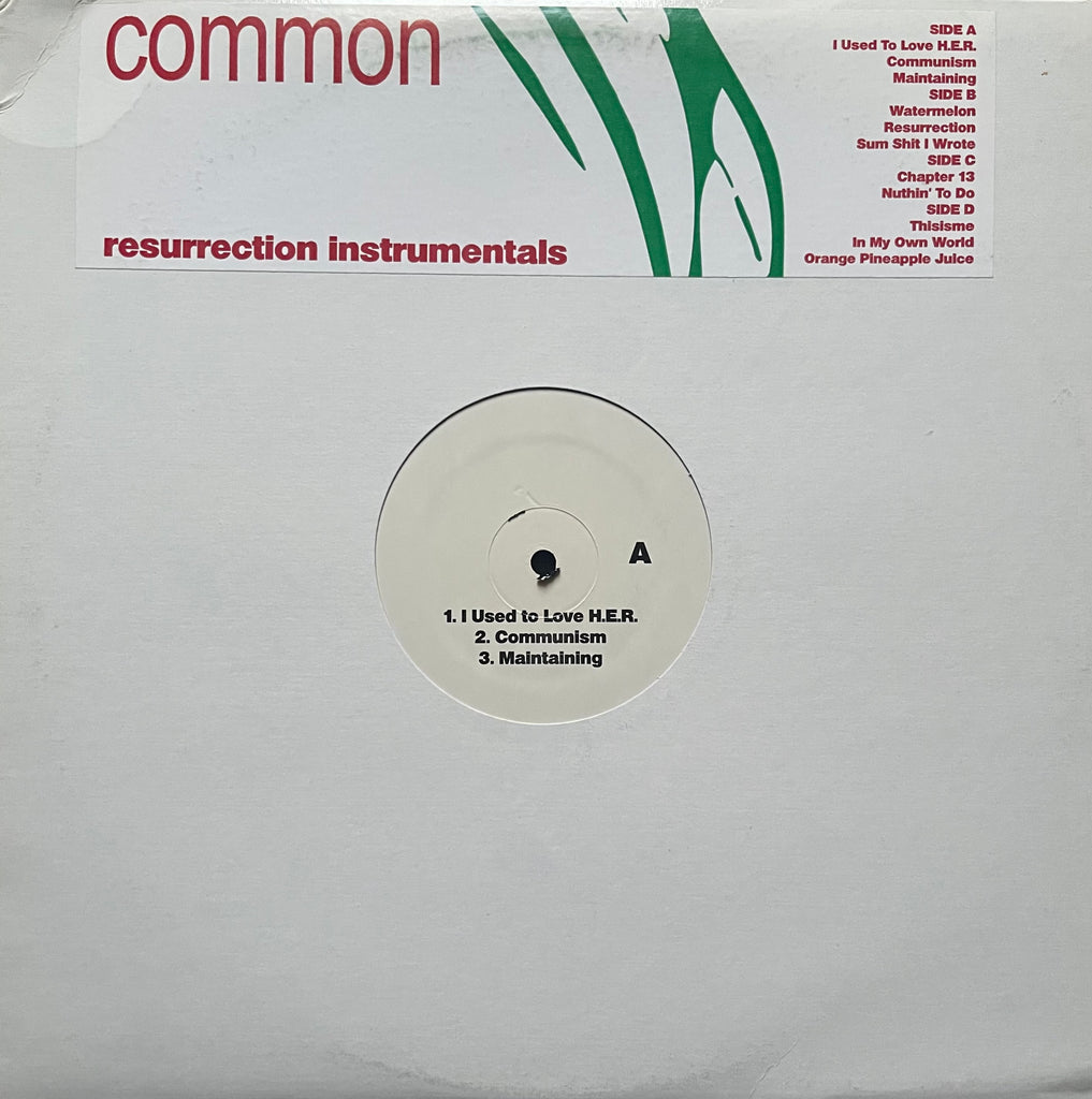 Common – Resurrection Instrumentals RESSURINS001