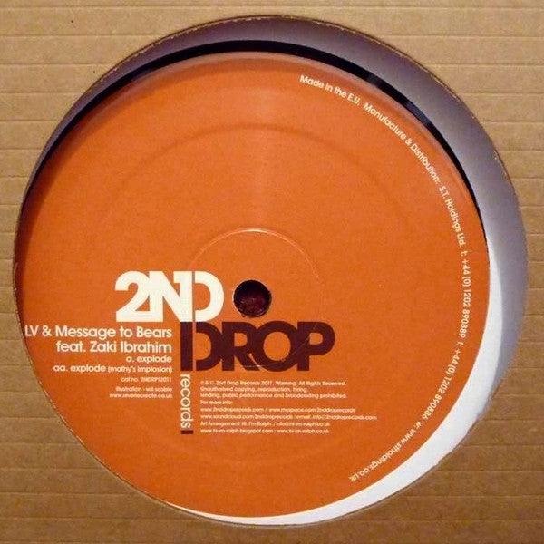 L.V. (2) & Message To Bears Feat. Zaki Ibrahim : Explode / Explode (Mothy's Implosion) (12")