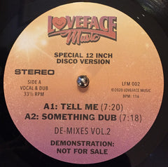Loveface – De-Mixes Volume 2 Loveface Music – LFM002