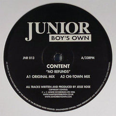 Content – No Refunds