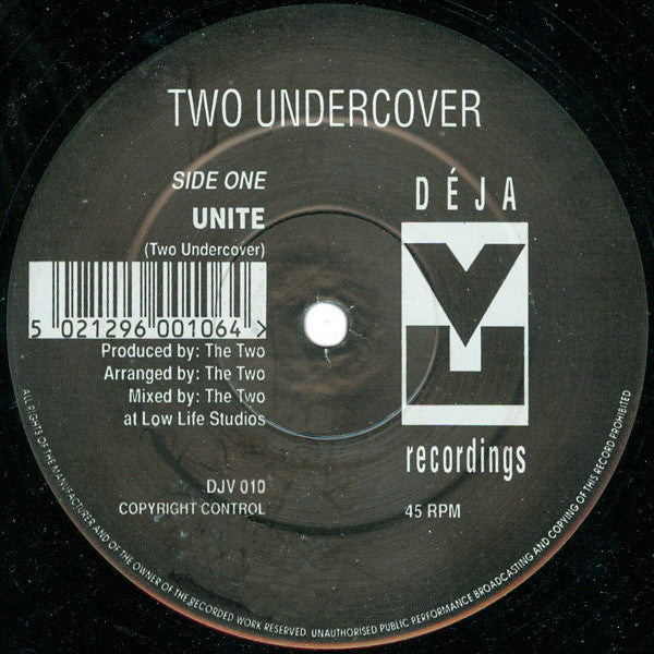 Two Undercover : Unite (12")