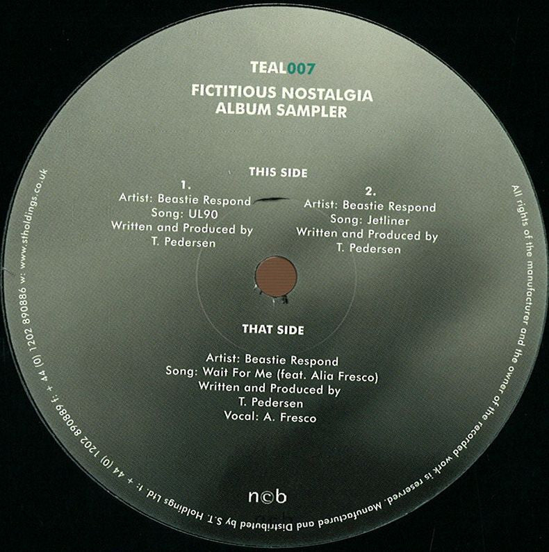 Beastie Respond – Fictitious Nostalgia LP Sampler 12" Teal Recordings – TEAL007