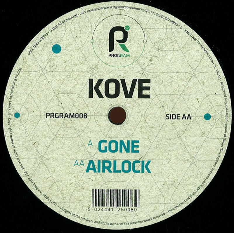 Kove – Gone / Airlock 12" Program - PRGRAM008