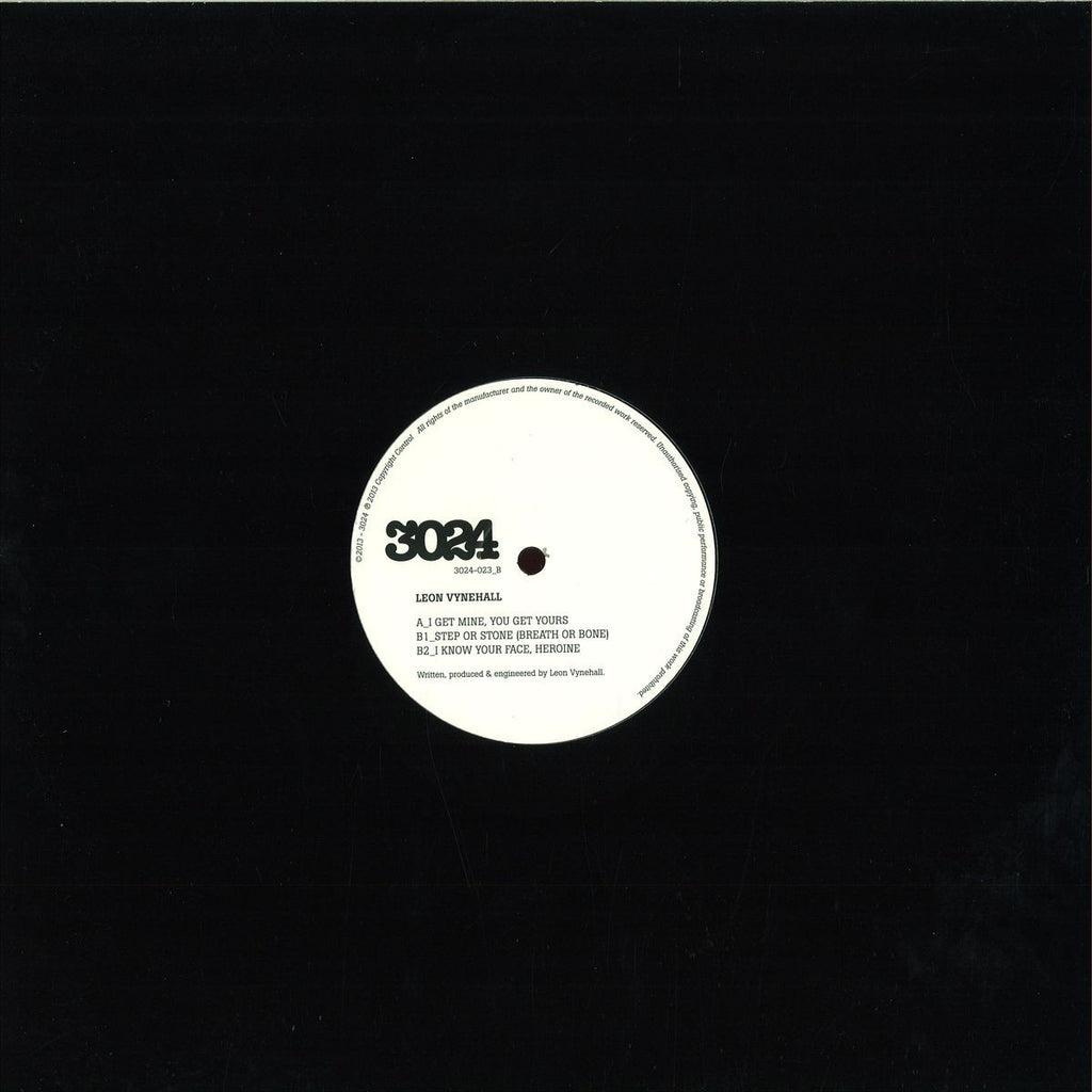 Leon Vynehall - Open EP 12" REPRESS 3024-023 3024