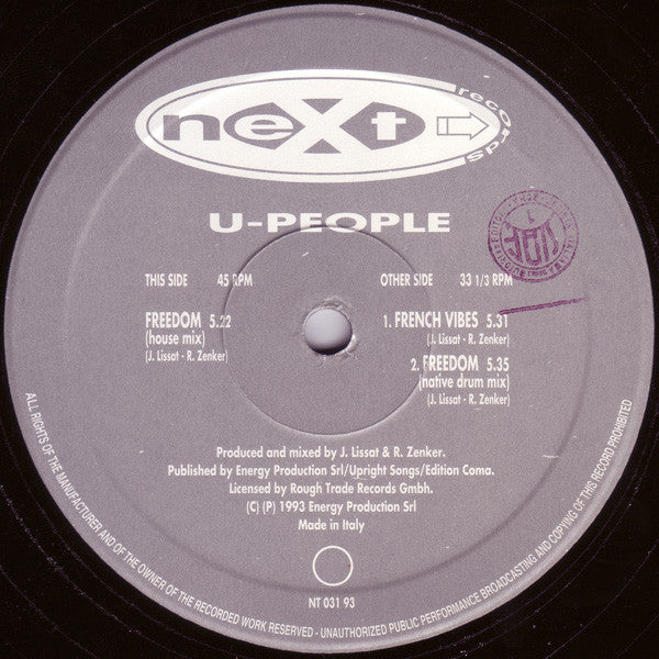 U-People : Freedom (12")