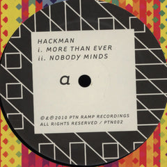 Hackman - More Than Ever EP 12" PTN002 PTN Ramp Recordings