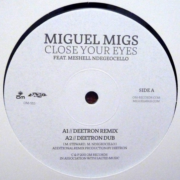Miguel Migs feat. Me'Shell NdegéOcello : Close Your Eyes (12")