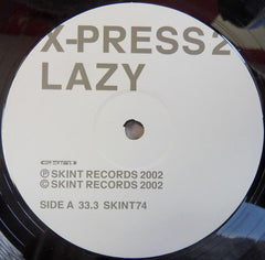 X-Press 2 Featuring David Byrne : Lazy (12", Single)