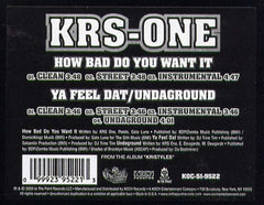 KRS-One : How Bad Do You Want It (12")