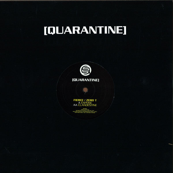Fierce / Zero Tolerance : Expose / Clandestine (12")