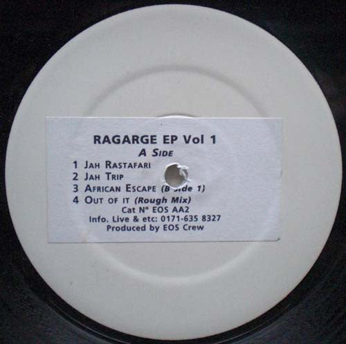 EOS Crew – Ragarge EP Vol 1 12" PROMO Element Of Sound Records – EOS AA2