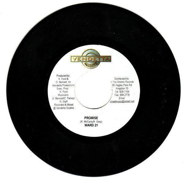 Ward 21 - Promise / Cool Fusion 7" Vendetta Records