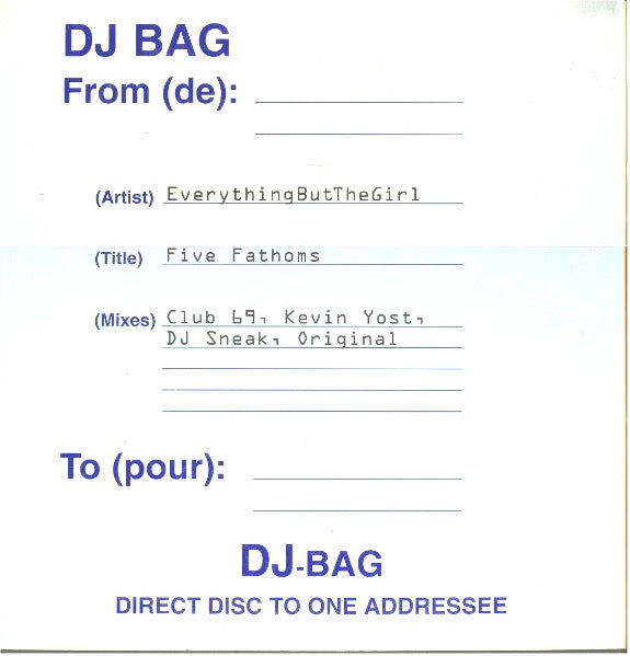 EverythingButTheGirl - Five Fathoms 2x12" Virgin VSTDJ1742