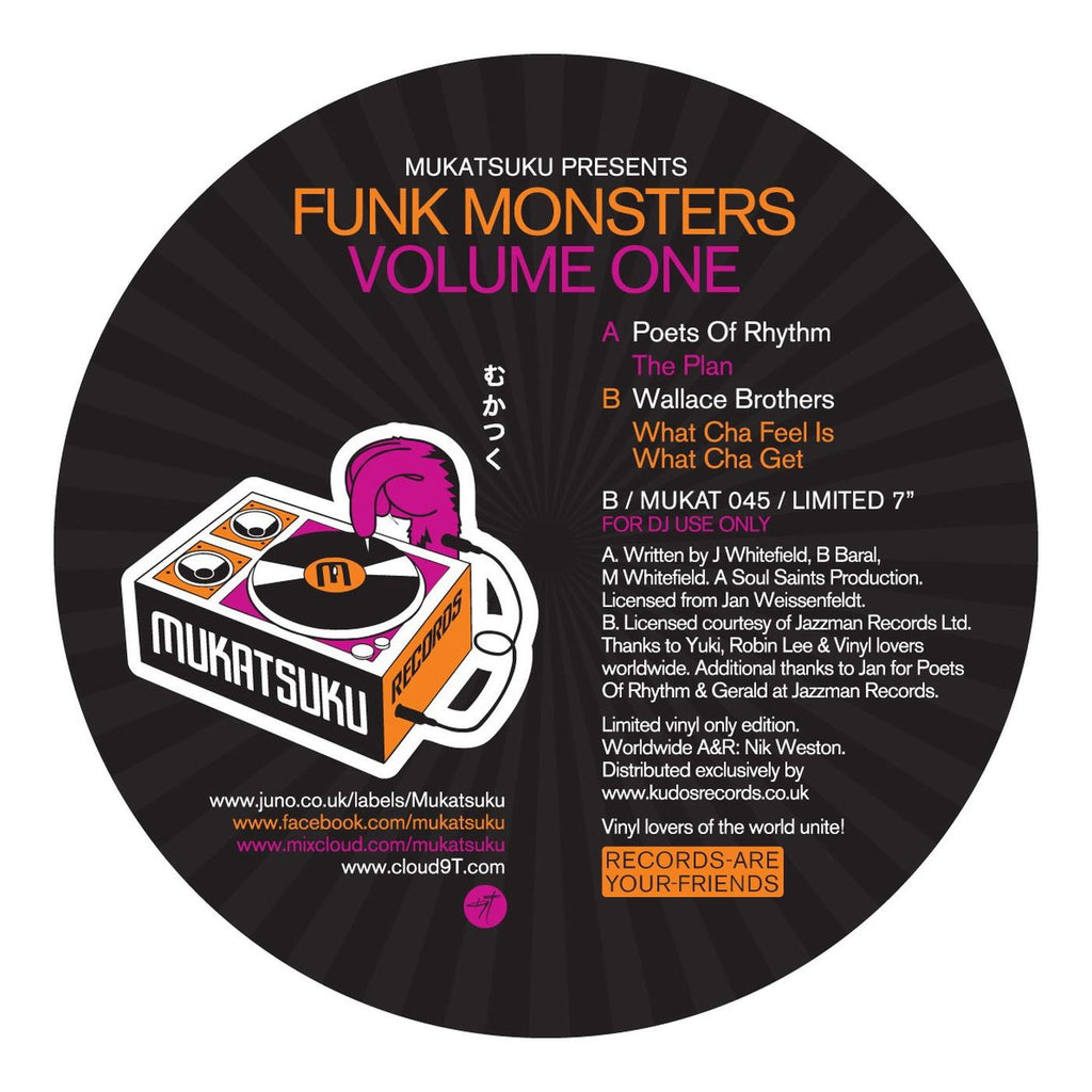 Poets Of Rhythm / Wallace Brothers - Funk Monsters Volume One Mukatsuku Records – MUKAT 045