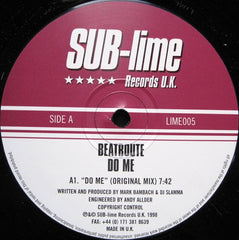 Beatroute - Do Me 12" SUB-lime Records UK LIME005
