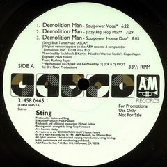 Sting - Demolition Man (The Underground Mixes) 12" A&M Records 31458 0465 1