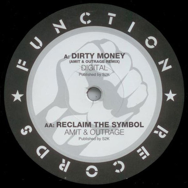 Digital / Amit & Outrage - Dirty Money / Reclaim The Symbol 12" Function CHANEL9631