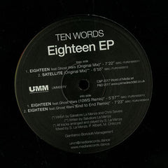 Ten Words – Eighteen EP 12" UMM – UMM001V